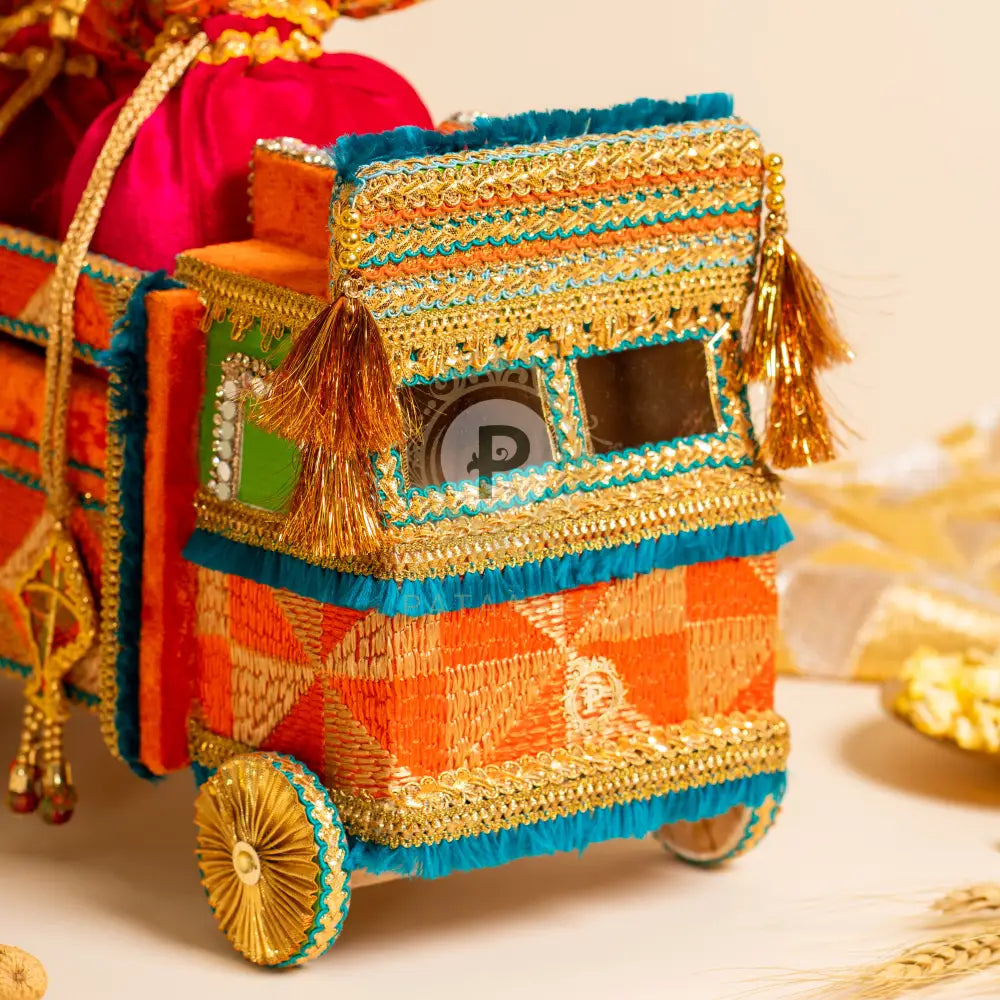 Velvet Potli with Kite Tassel for Festival Gifting