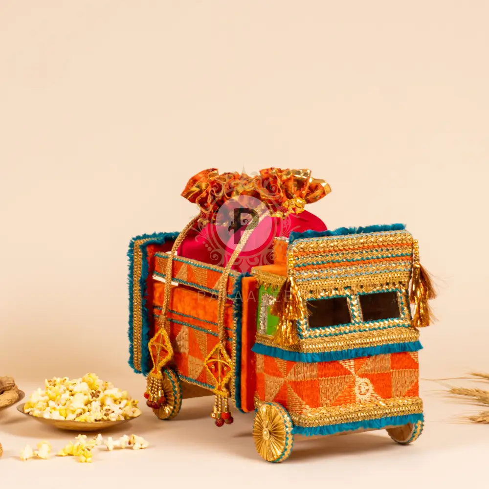 Colorful Baag Phulkari Truck for Lohri Celebration