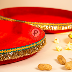 Lohri Red Velvet Thaal (Set of 2) Baby Gift Box