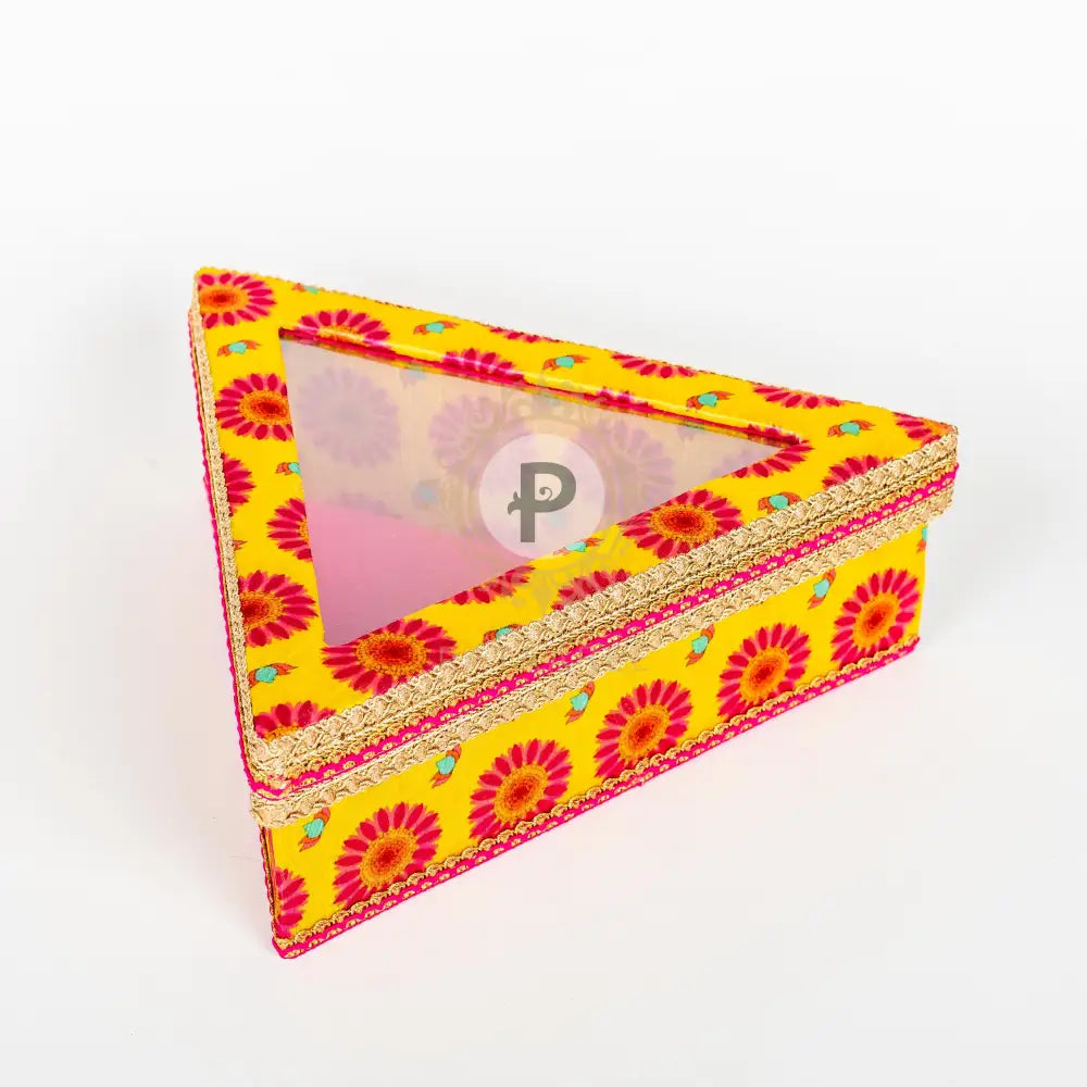 Marigold Triangle Mithai Box Mithai Box