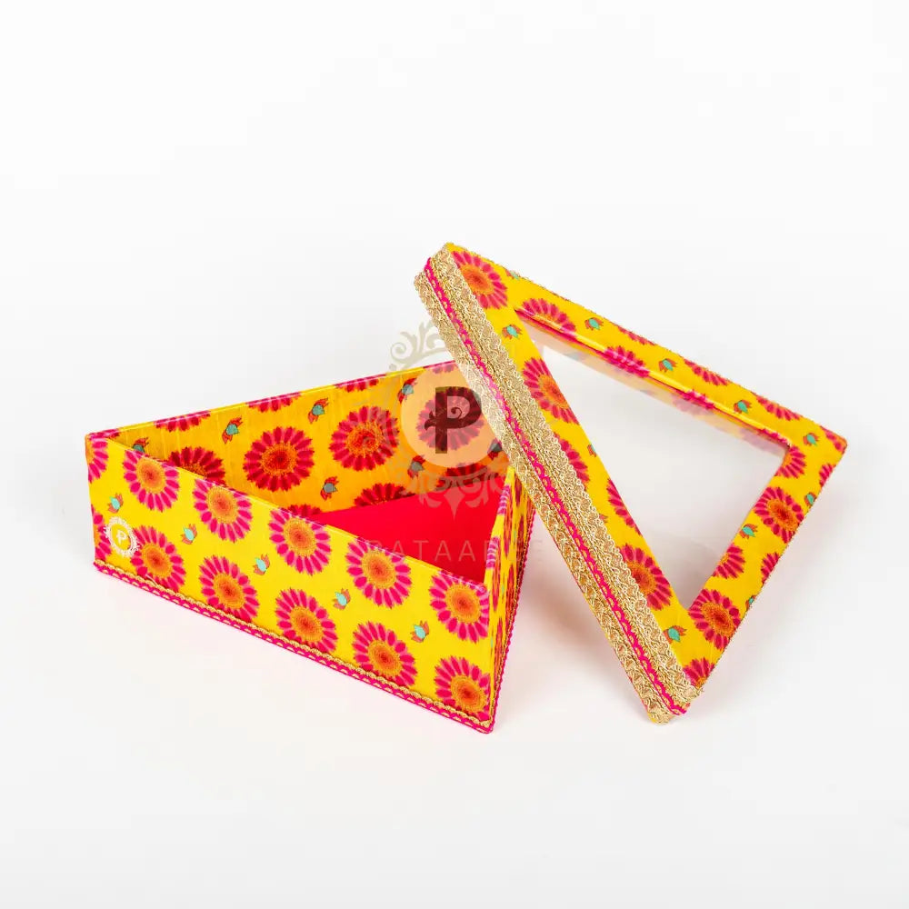 Marigold Triangle Mithai Box Mithai Box