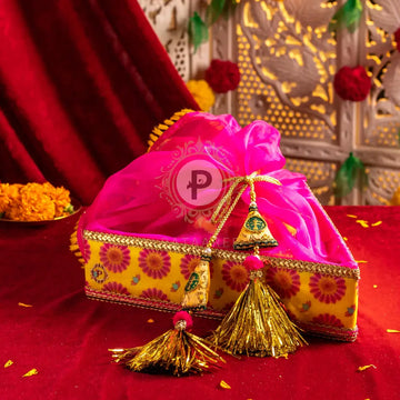 Marigold Triangle Tissue Basket Tissue Basket