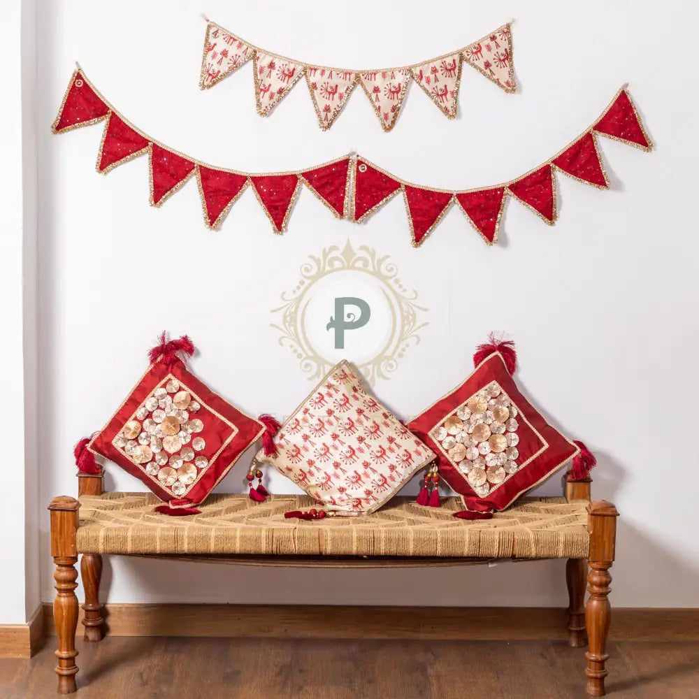 Maroon Cushion Covers Set Cushion Set