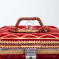 Maroon Velvet Bhaji Box