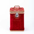 Maroon Velvet Bhaji Box