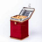 Maroon Velvet Bhaji Box