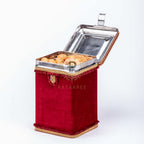 Maroon Velvet Bhaji Box