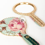 Mint Green Floral Hand Mirror Mirror