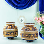 Navy Blue Brocade Jaago Set