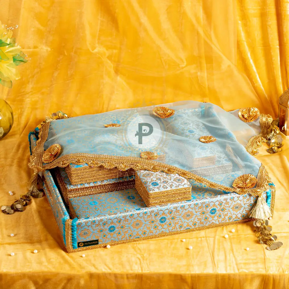 Pastel Blue Tray with Cover Tray with Cover