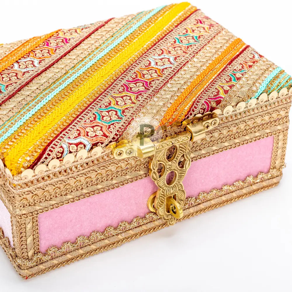 Pastel Pink Satrangi Kaleera Box