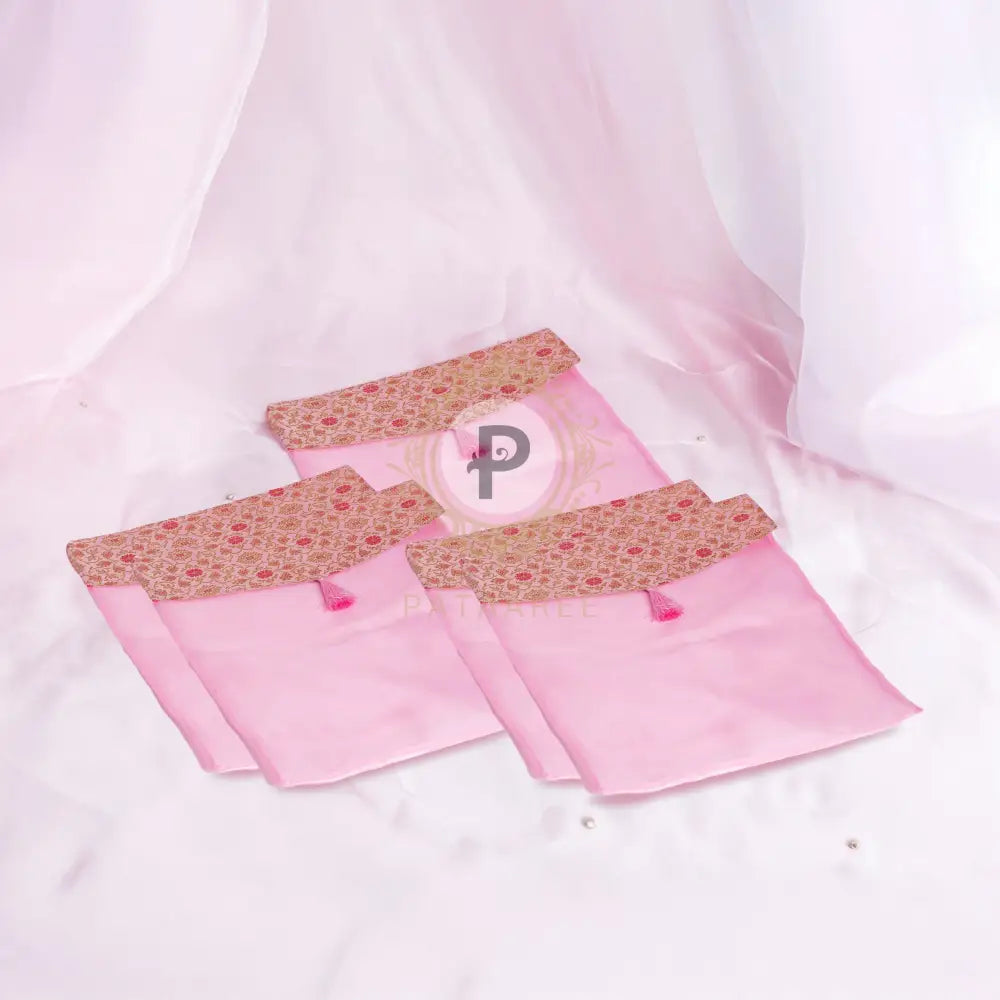 Pastel Pink Suit/Saree cover Set of 5 Suit Cover
