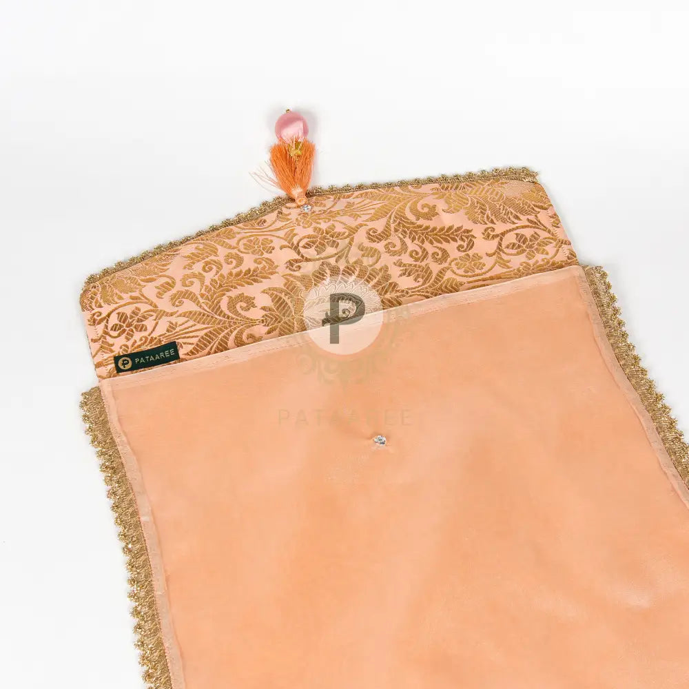 Peach Brocade Suit Cover