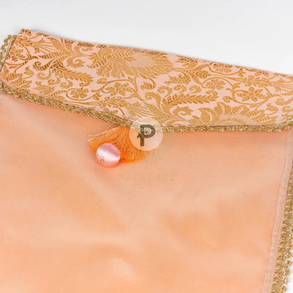 Peach Brocade Suit Cover