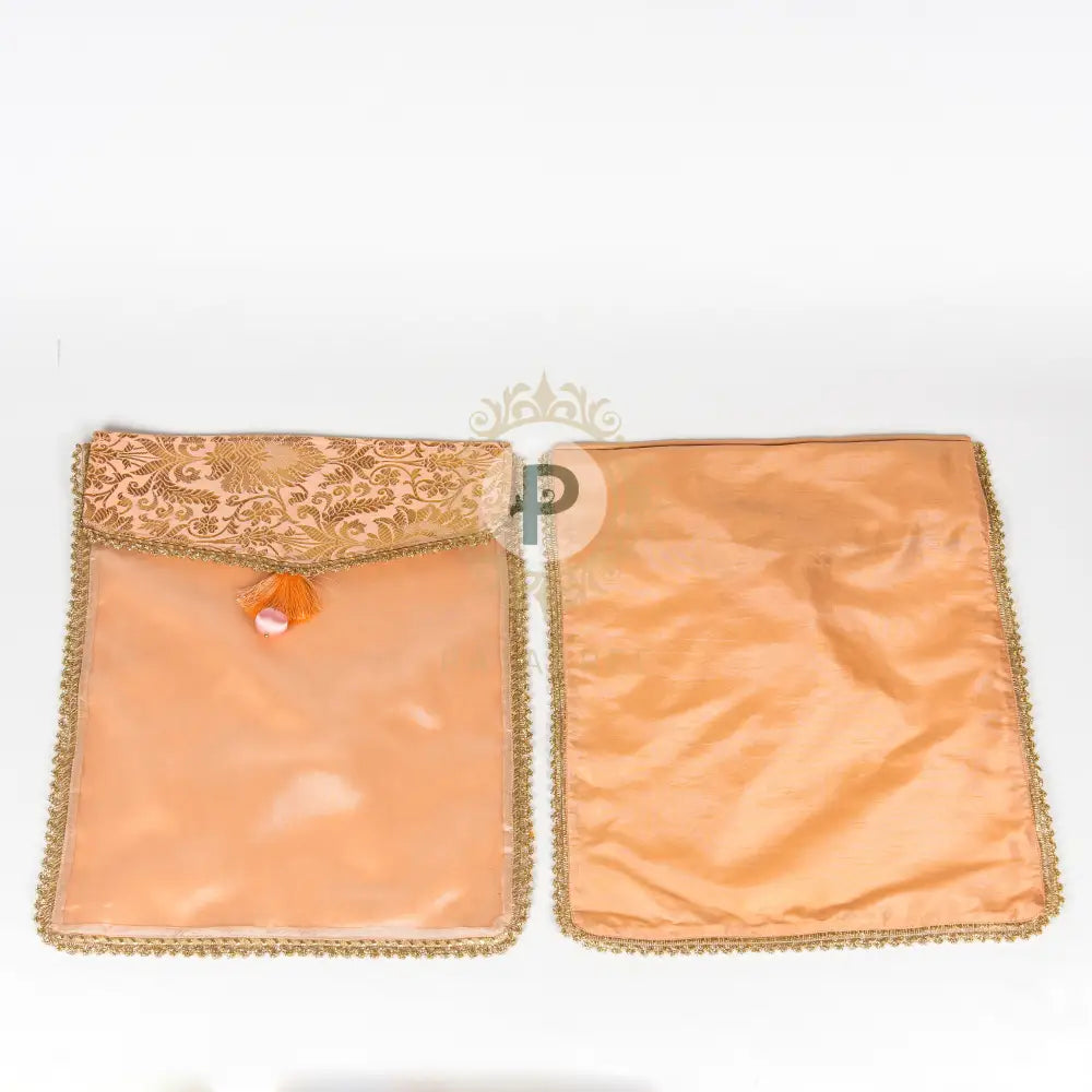 Peach Brocade Suit Cover