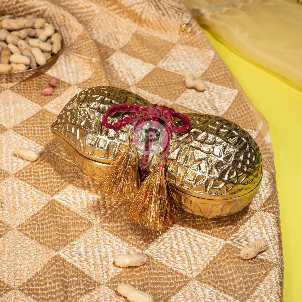 Peanut Box with 2 Potlis Box with Potli