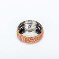 Pink Satrangi Thaal With Chura Bowl