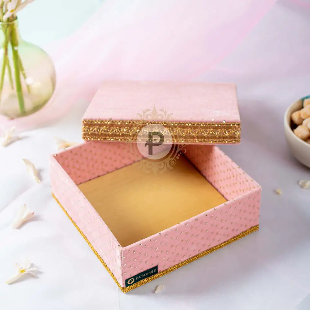 Pink Velvet Mithai Box