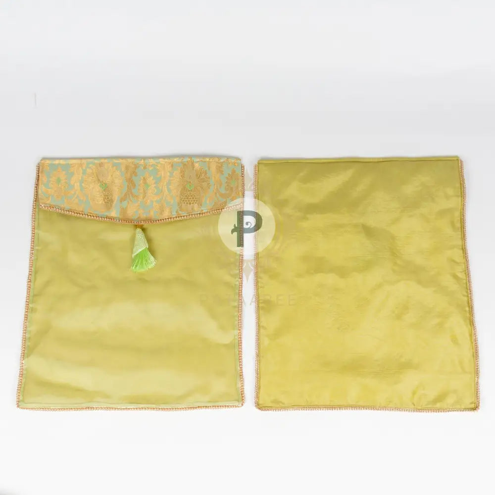 Pista Green Brocade Suit Cover