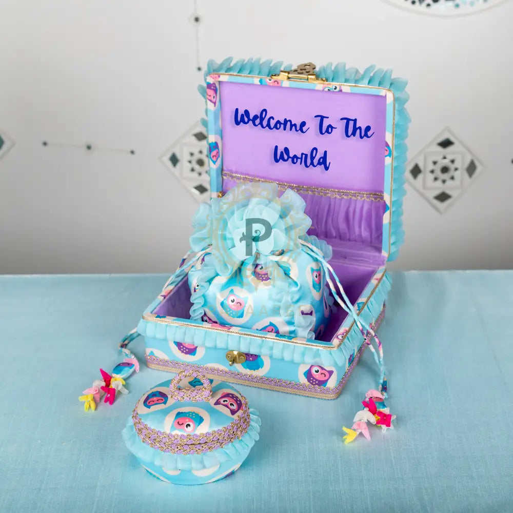 Poppet Blue Set - Double Saver Baby Gift Box