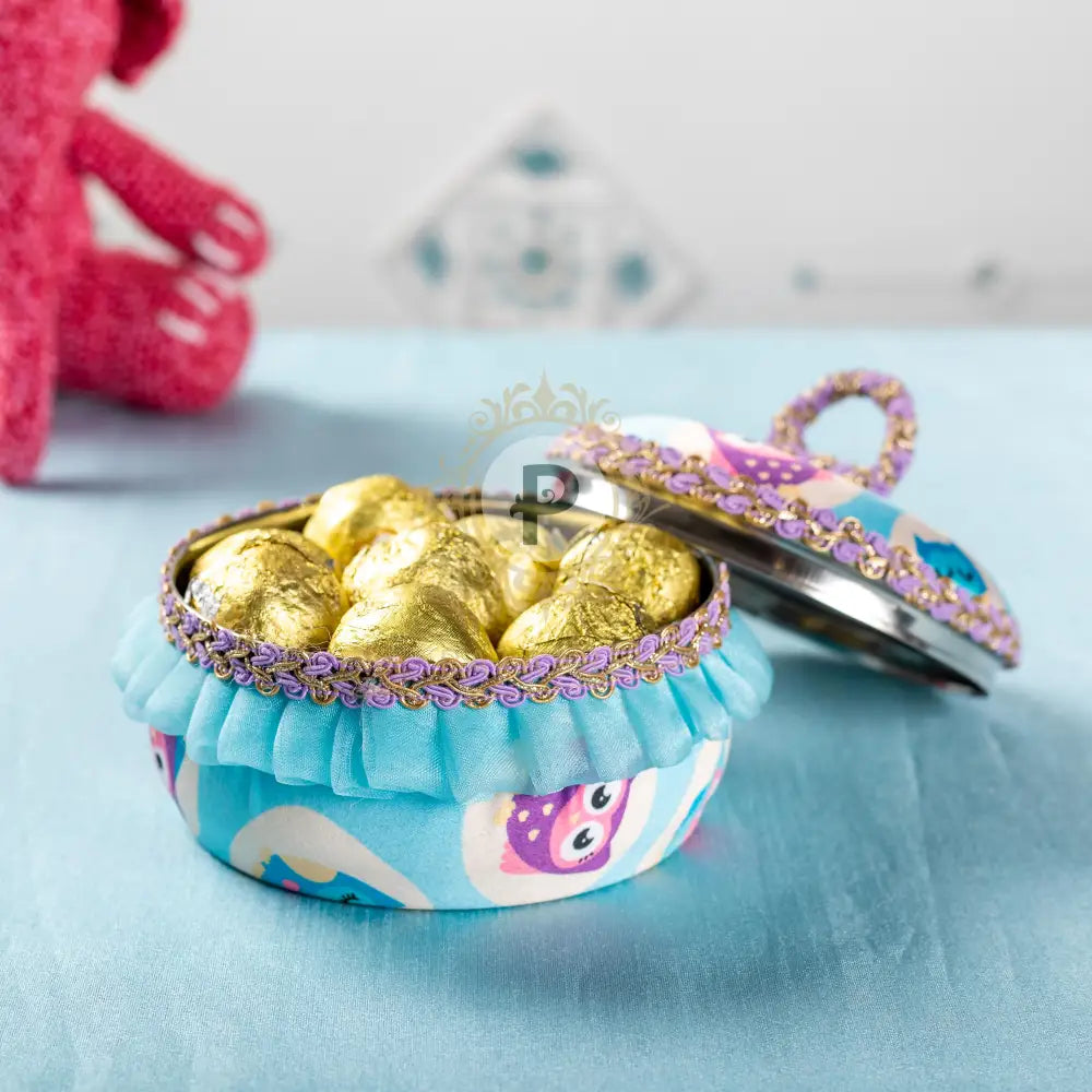 Poppet Blue Small Ladoo Box Ladoo Box