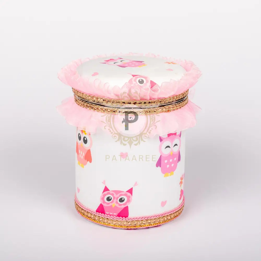 Poppet Pink Ladoo Box 1 kg (Long Shape) Ladoo Box