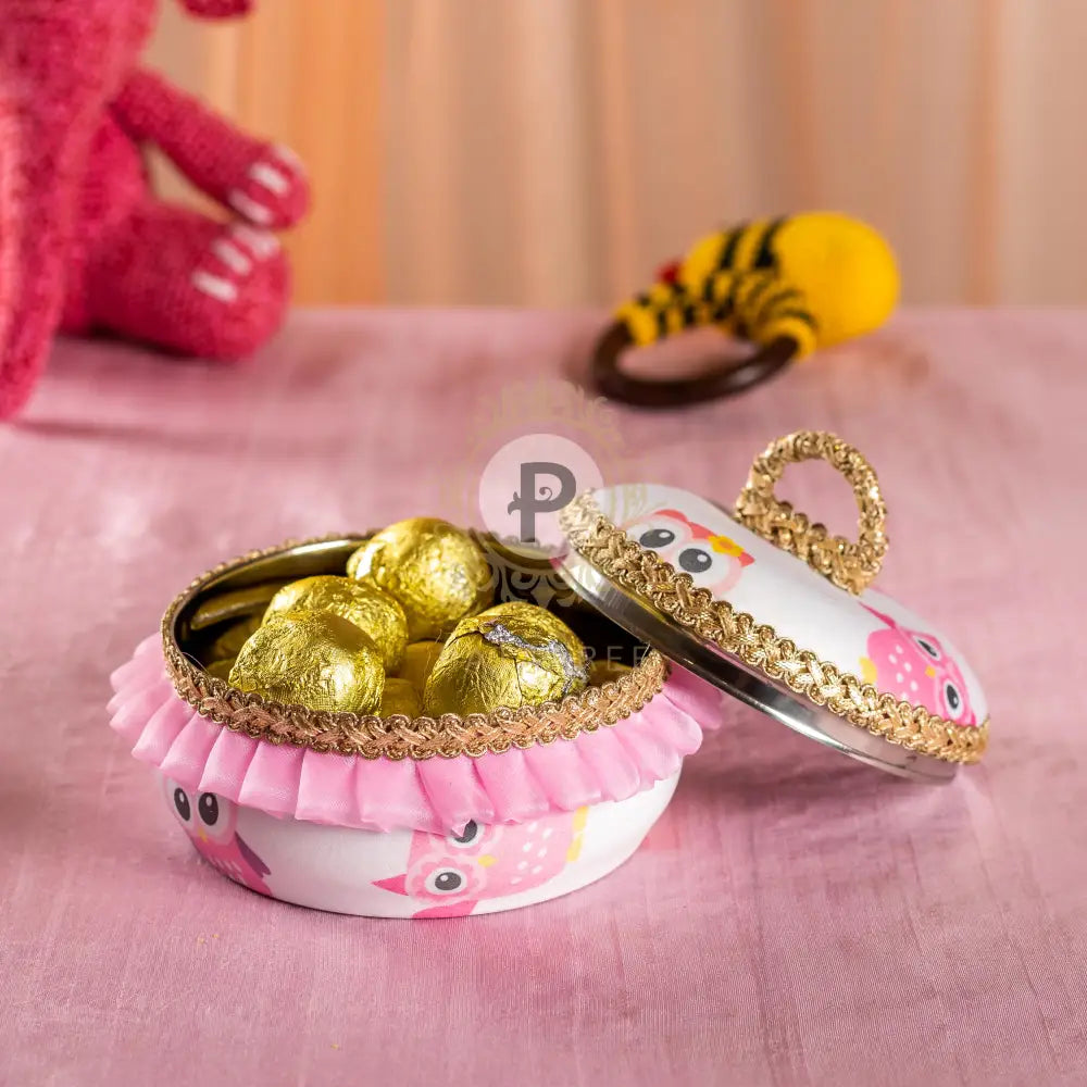 Poppet Pink Small Ladoo Box Ladoo Box