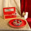 Red & Gold Satrangi Chura Set Chura Ceremony Set