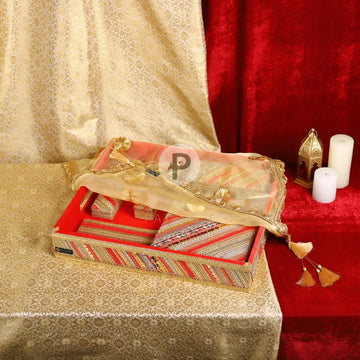 Red & Gold Satrangi Jewellery Gifting Set Gifting Box Set
