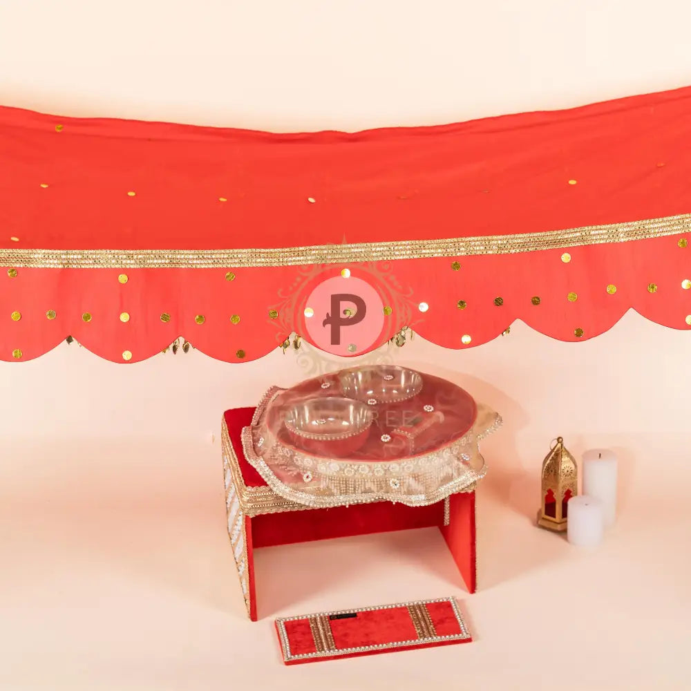 Red Haldi Chadar