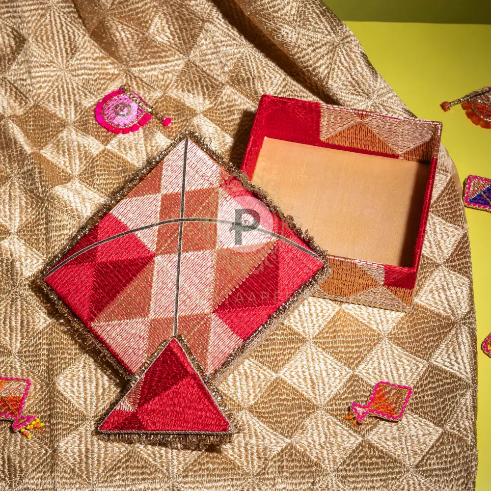 Phulkari Kite Mithai Box (Small) Mithai Box