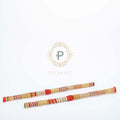 Red Satrangi Long Danda With Ghungroos
