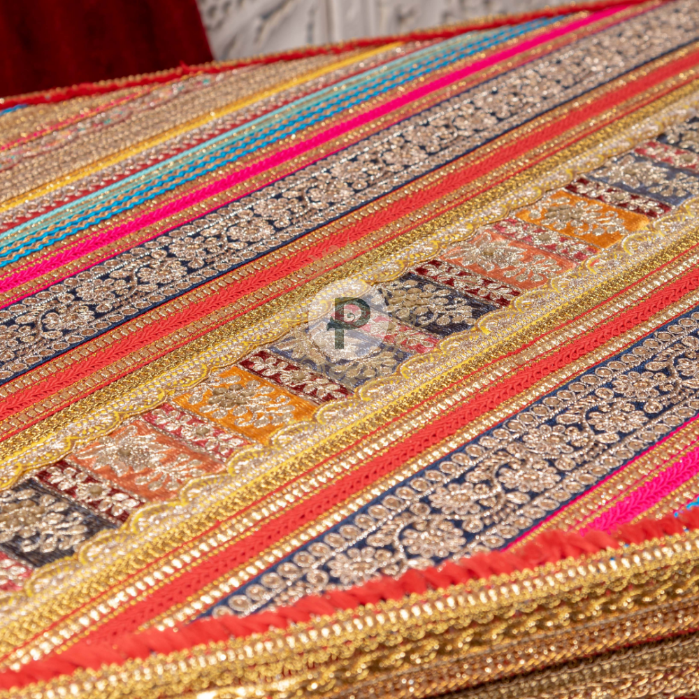 Red Satrangi Trousseau Trunk