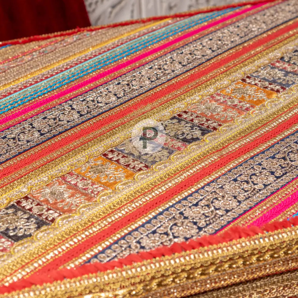 Red Satrangi Trousseau Trunk