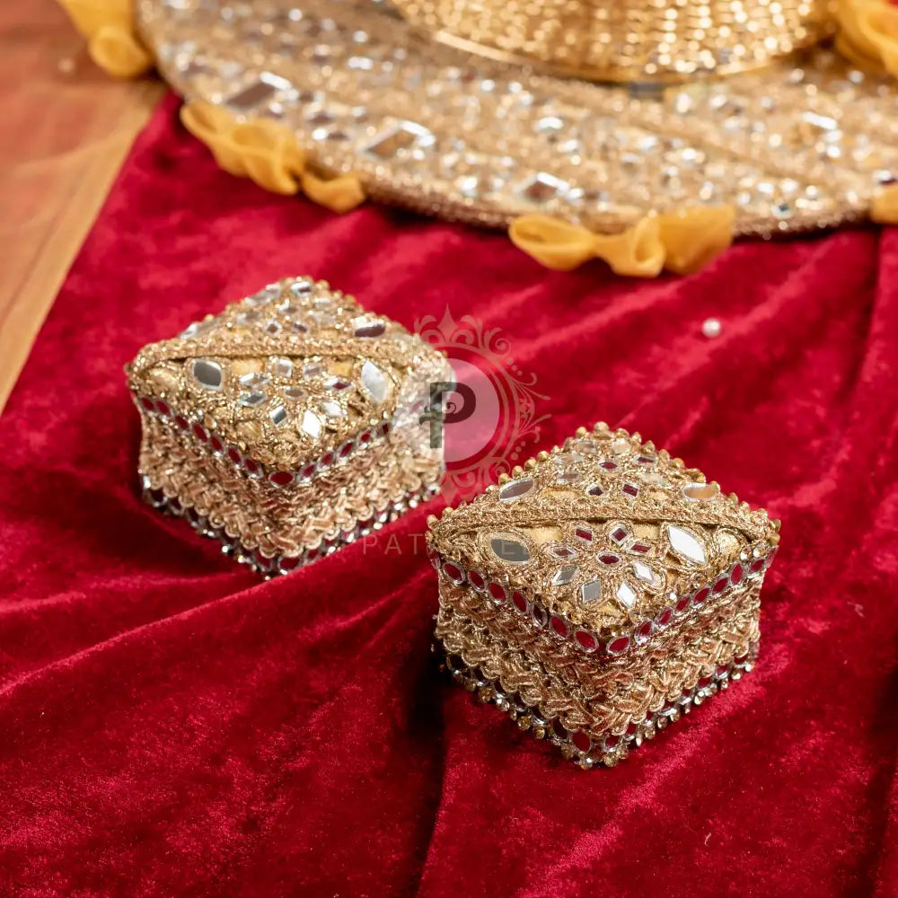 Ring Ceremony Platter Set With Big Cage