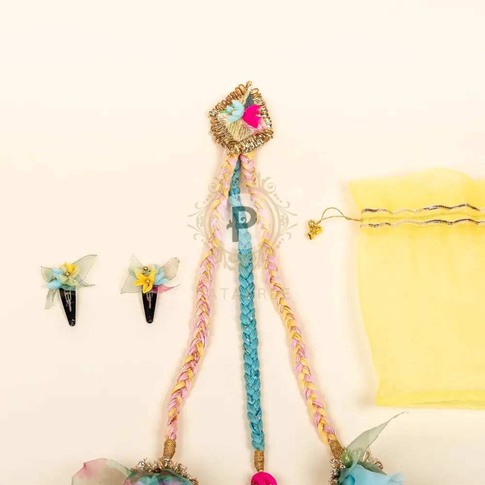 Sada Bahaar Mini Parandi with Phulkari Sling Parandi