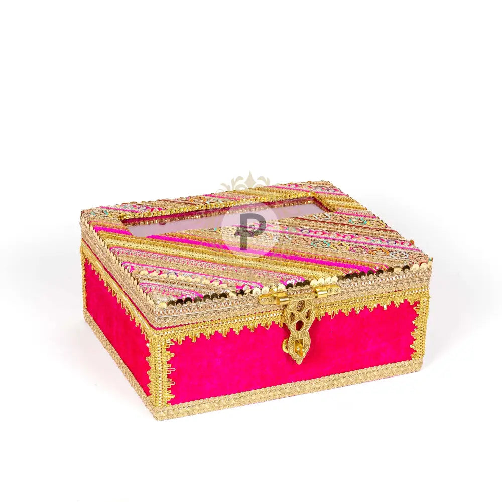 Satrangi Chura Kaleera Box Hot Pink