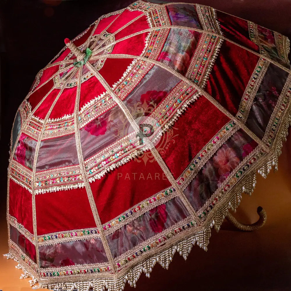 Surkh Bridal Entry Umbrella Wedding Umbrella
