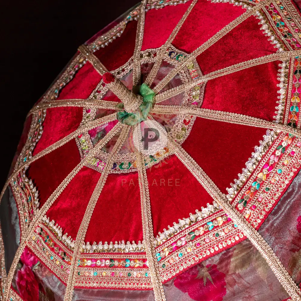 Surkh Bridal Entry Umbrella Wedding Umbrella
