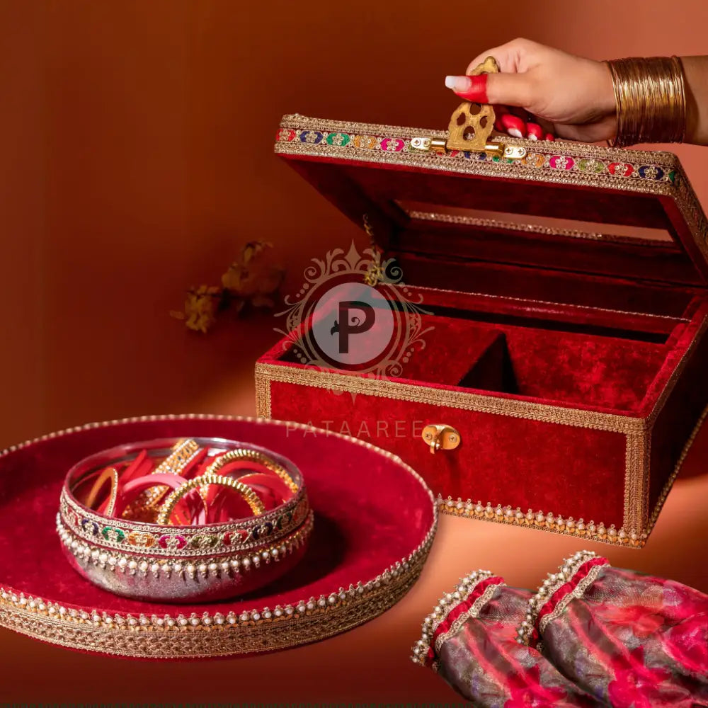Surkh Chura Ceremony Set - Double Saver Chura Ceremony Set