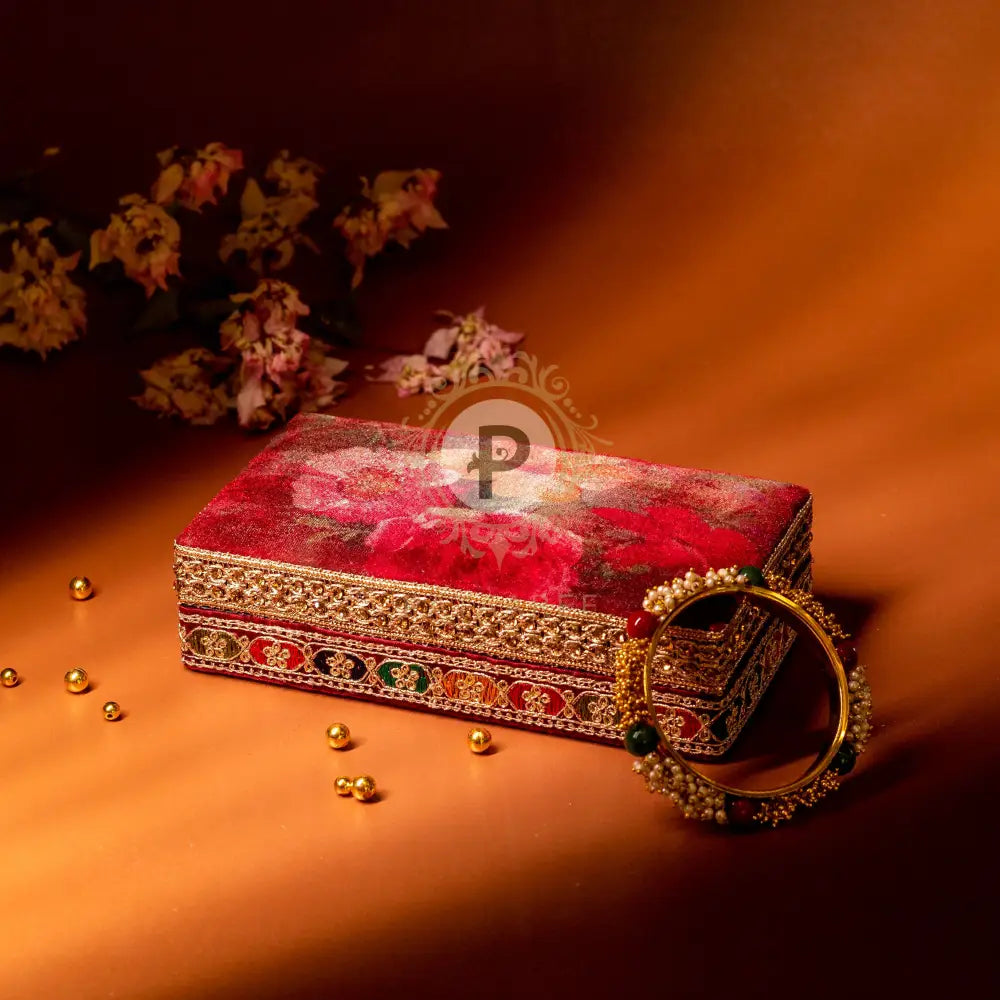 Surkh Double Kada Box Kada Box/Bracelet Box