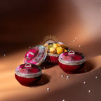 Surkh Ladoo Box (1kg Round) Set of 3 Ladoo Box