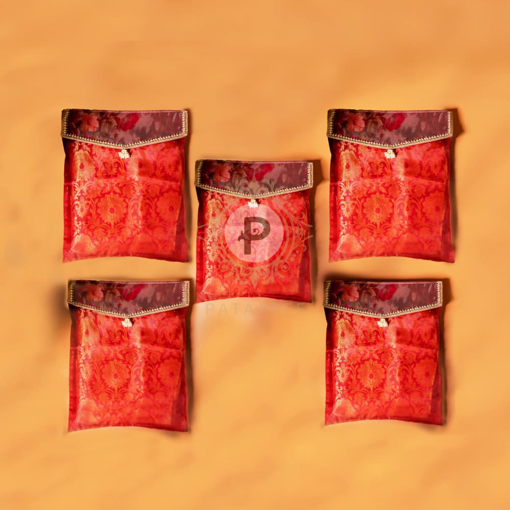 Surkh Suit Suit/Saree Cover Set of 5 Suit Cover