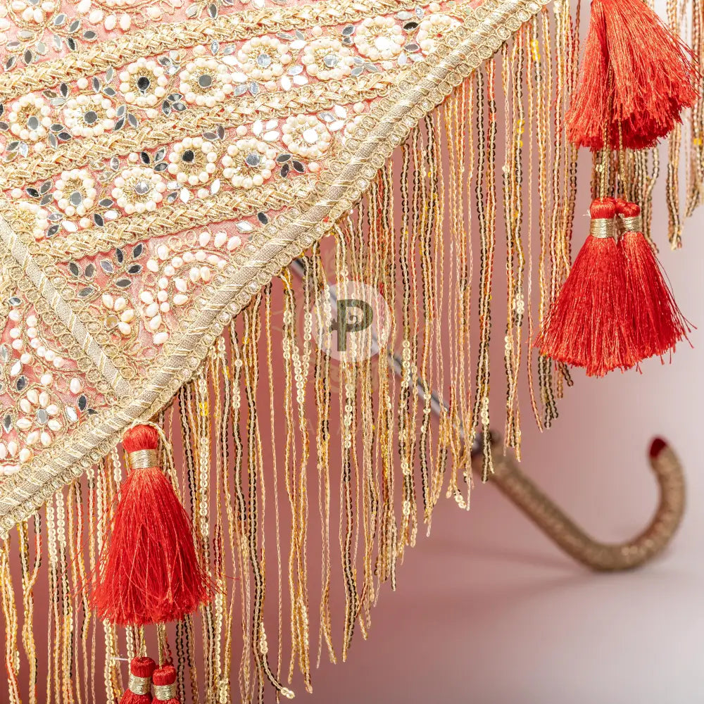 Zehra Bridal Entry Umbrella With Tassels