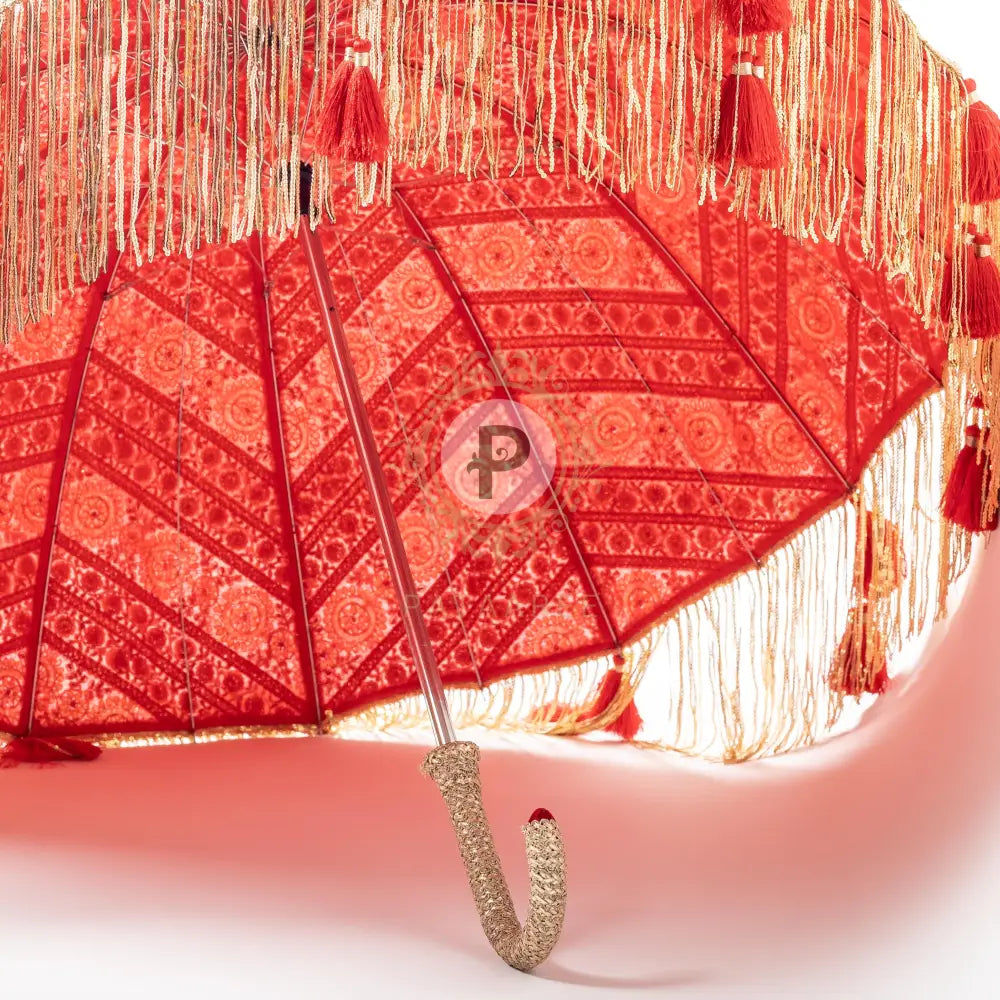 Zehra Bridal Entry Umbrella With Tassels