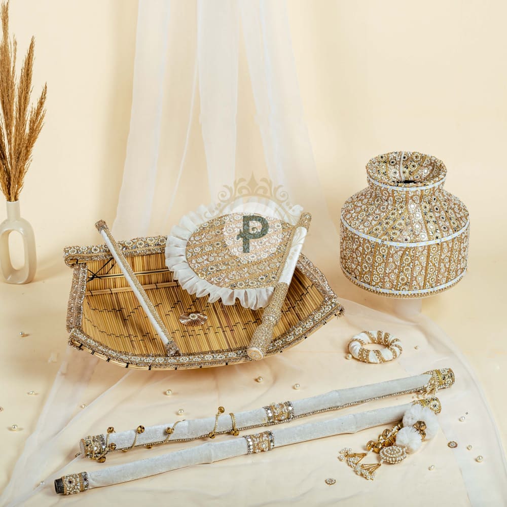 Zehra Ivory Jaago Set - Double Saver Jaago Set