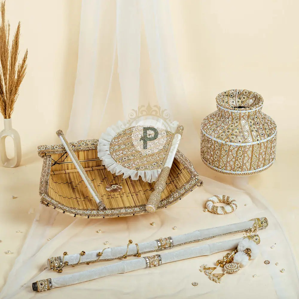 Zehra Ivory Jaago Set - Double Saver Jaago Set