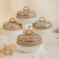 Zehra Ivory Ladoo Box Small Ladoo Box