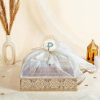 Zehra Tray Tissue Basket Ivory