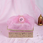 Zehra Tray Tissue Basket Pastel Pink